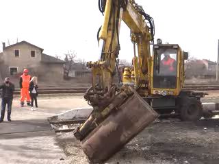 Пазарджик Първа копка жп отсечка