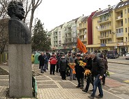 Пред паметника на Александър Стамболийски