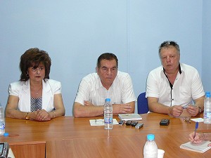 Гинче Караминова, Дончо Баксанов и Тодор Георгиев
