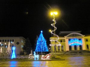 Коледна украса в Панагюрище - 2012