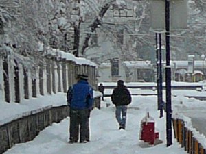 Тротоар, сняг, почистване
